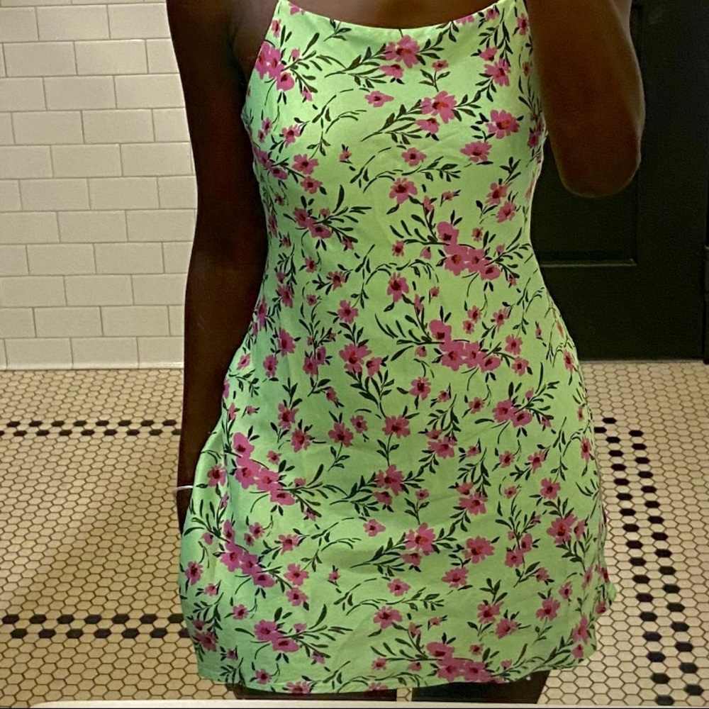 Satin mini dress